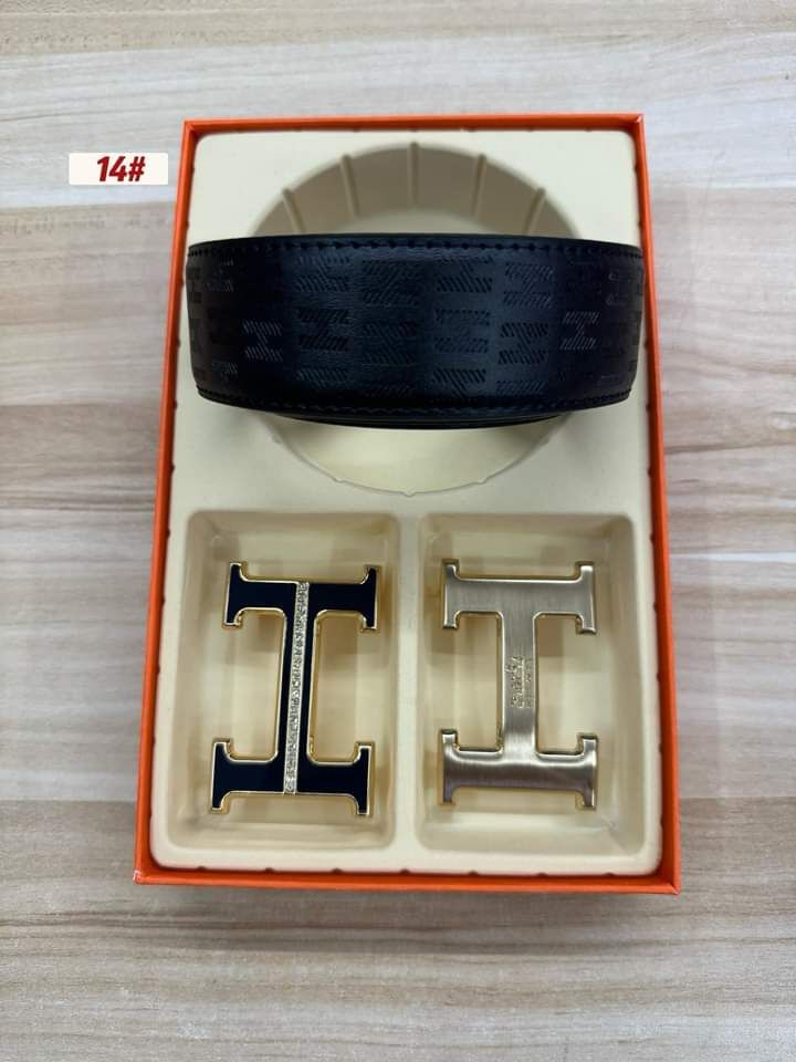 Hermes 3 piece belt set_7