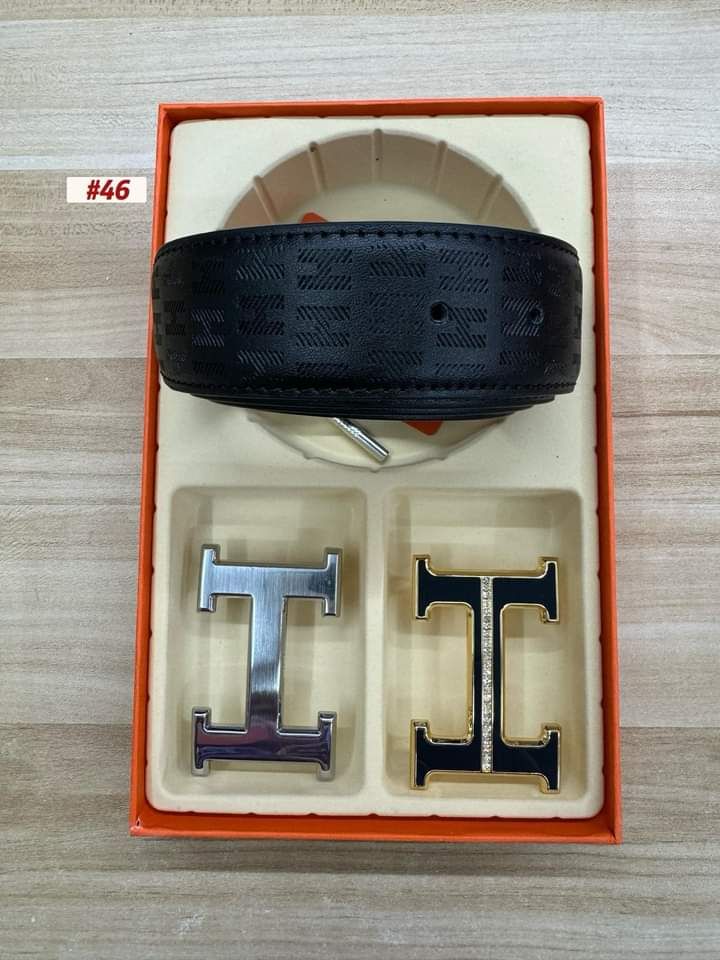 Hermes 3 piece belt set_8