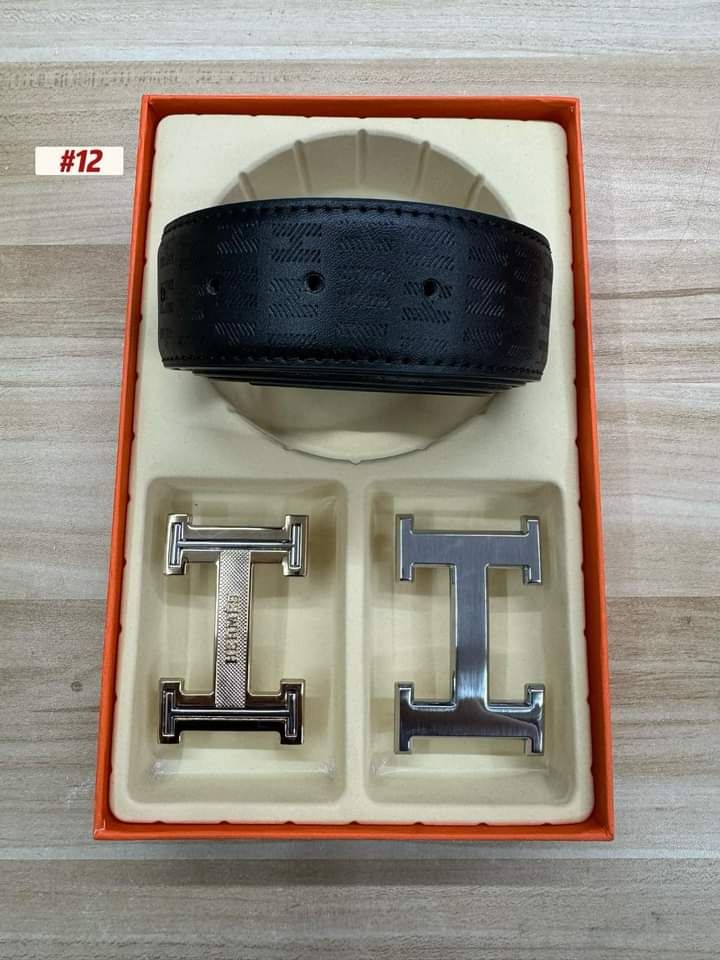 Hermes 3 piece belt set_4