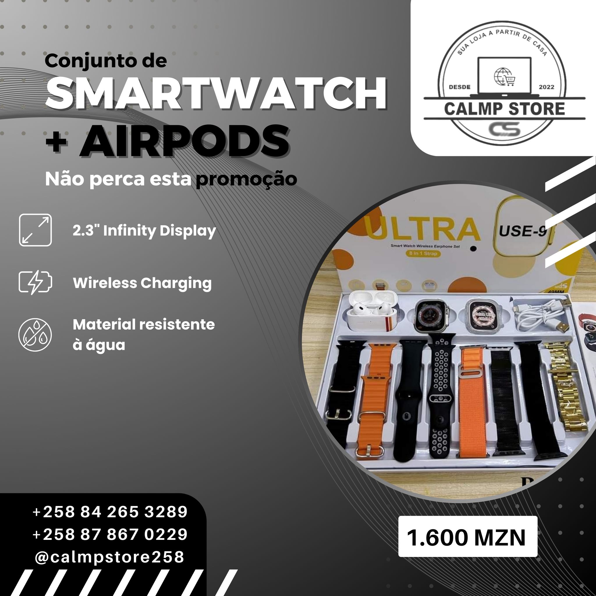 Kit de AirPods e Smartwatch _0