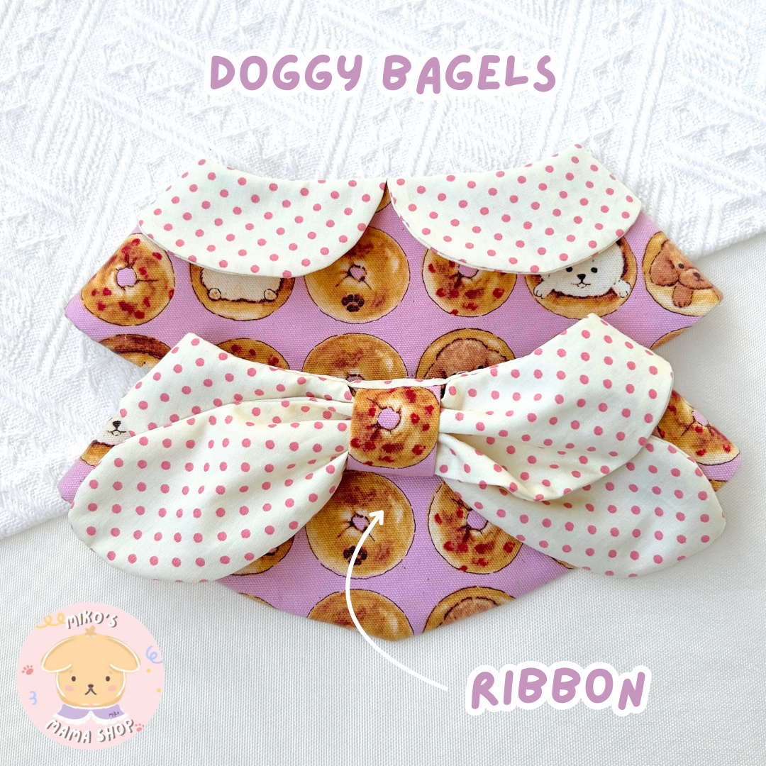 Doggy Bagels Ribbon Collar (Premium)_1