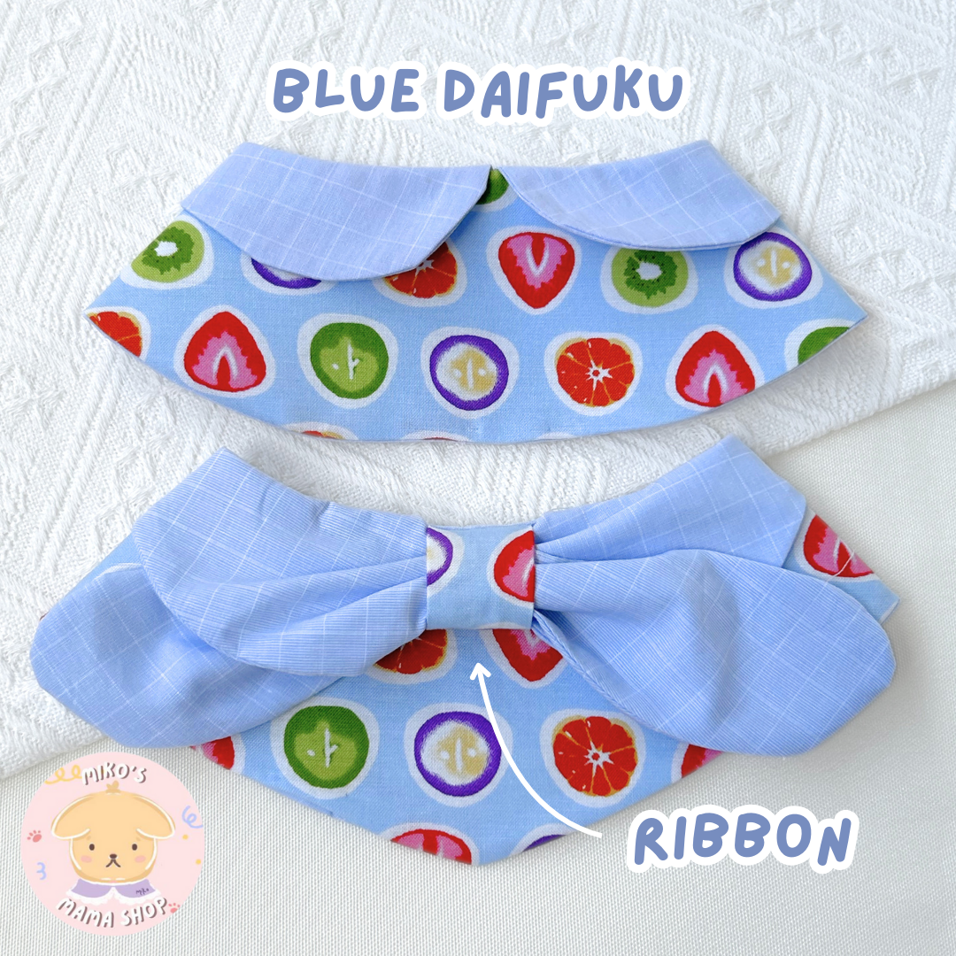 Blue Daifuku Ribbon Collar (Premium)_1