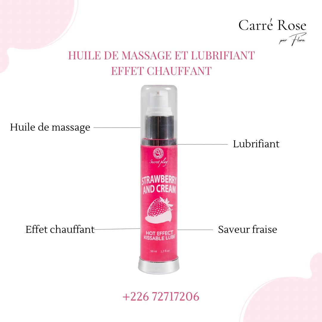 2 en 1 : Lubrifiant + Huile de massage effet chauffant _0