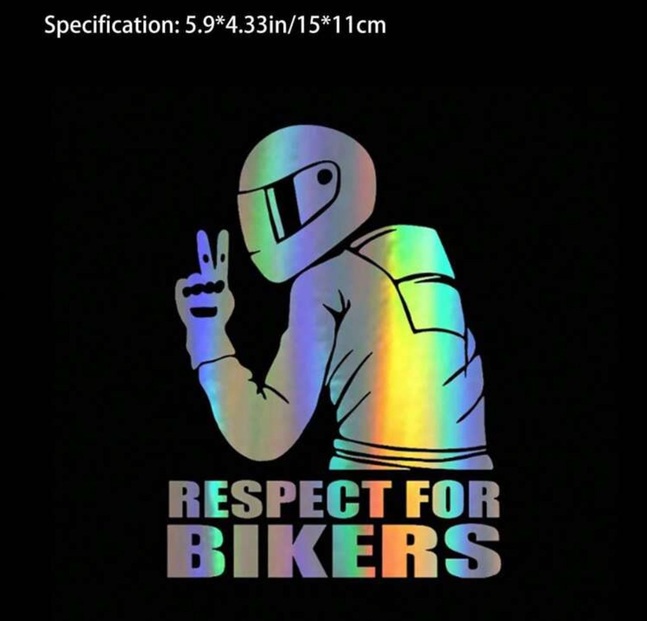 Sticker Motard - "Respect for Bikers"_4