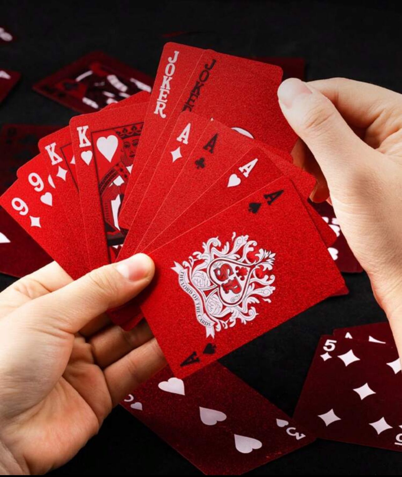 Carte de Jeu en PET Rouge_4