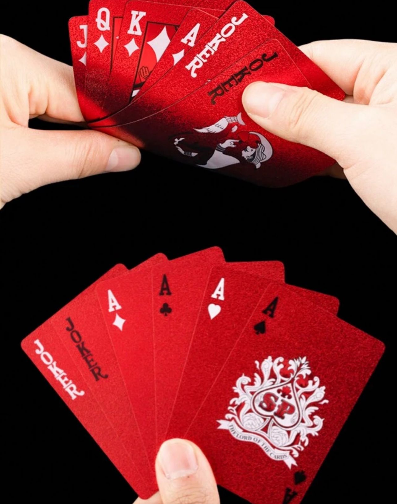 Carte de Jeu en PET Rouge_5