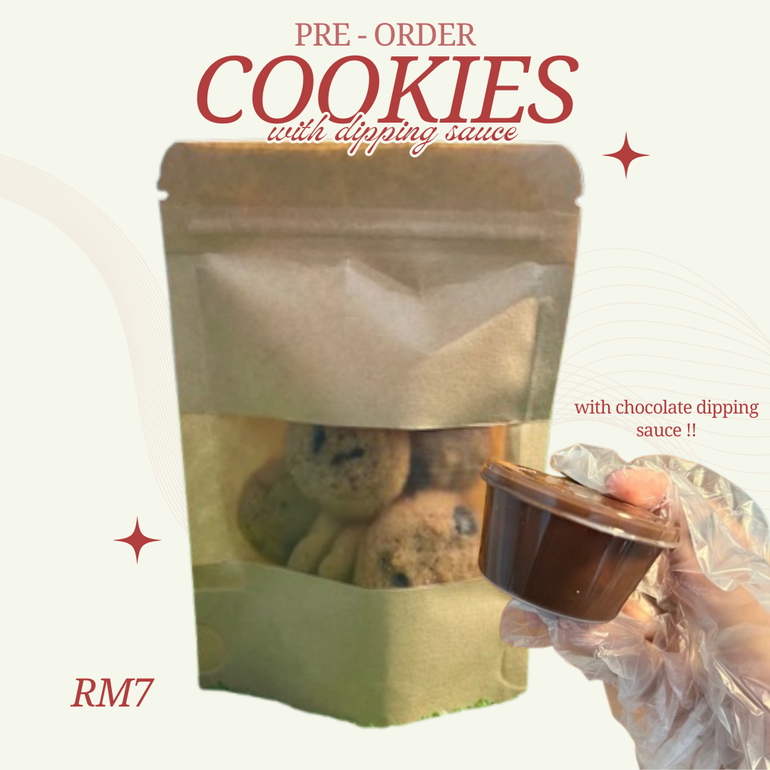 (Pre-Order) Cookies with Chocolate Dipping Sauce_0