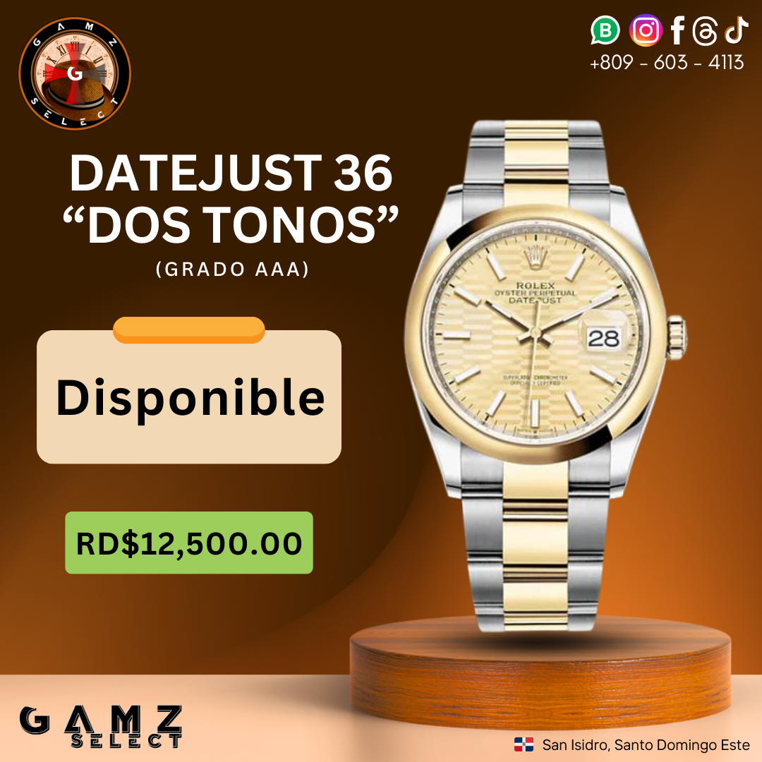 Datejust 36 "Dos Tonos" (Grado AAA)_0