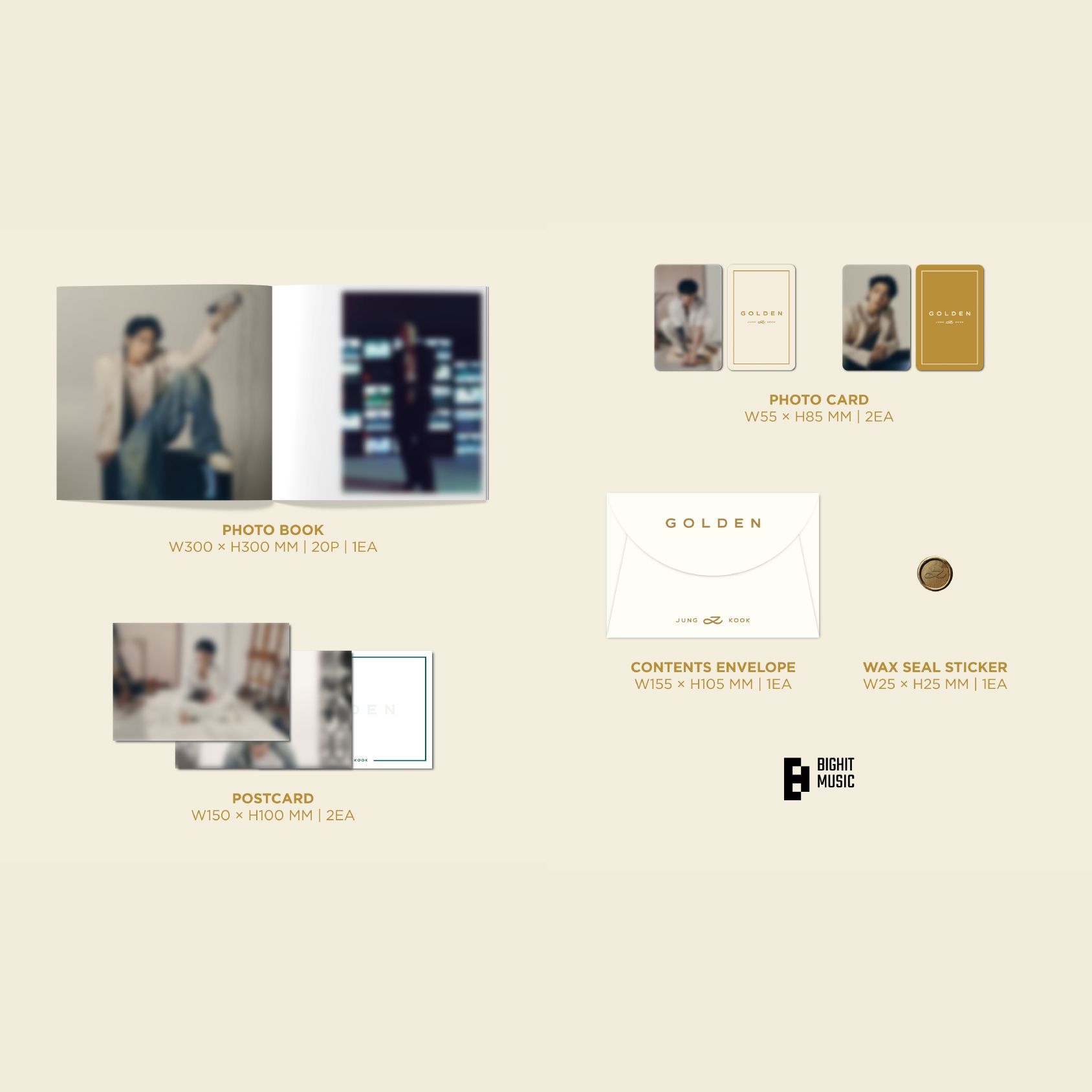 BTS JungKook Golden LP_1