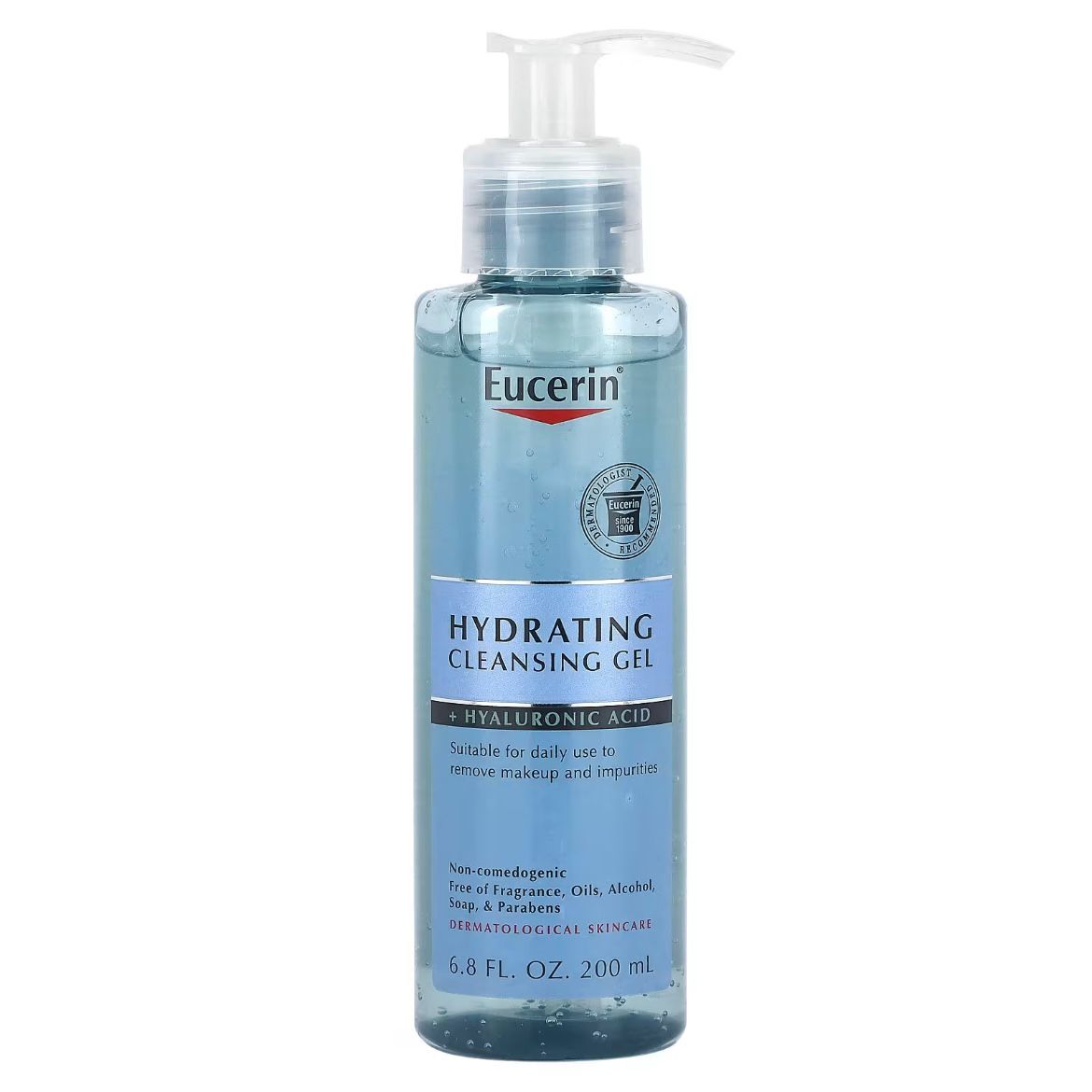 Eucerin, Hydrating Cleansing Gel + Hyaluronic Acid, 6.8 fl oz (200 ml) _0