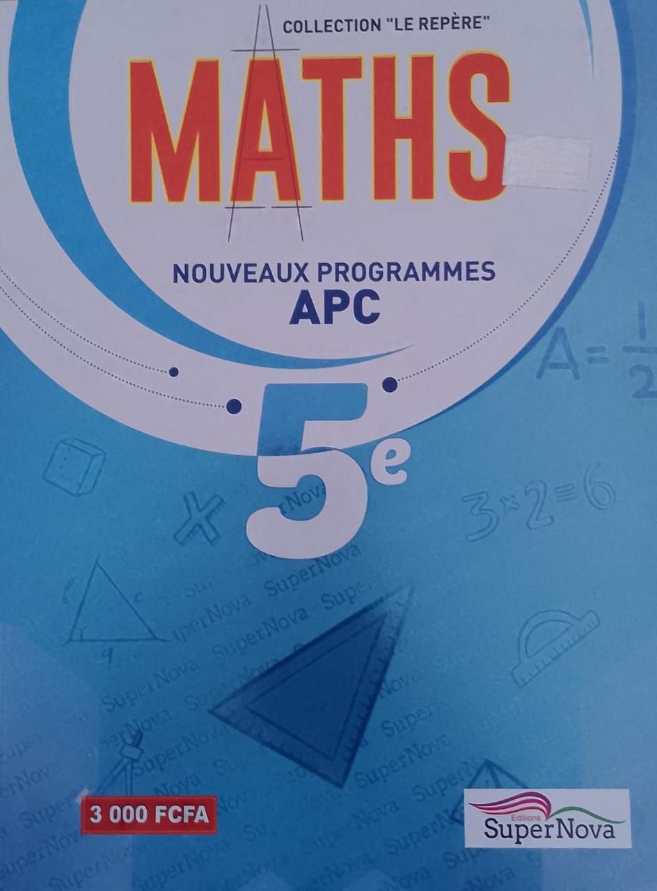 Maths (Collection LE REPERE) - 5ieme (Super Nova)_0