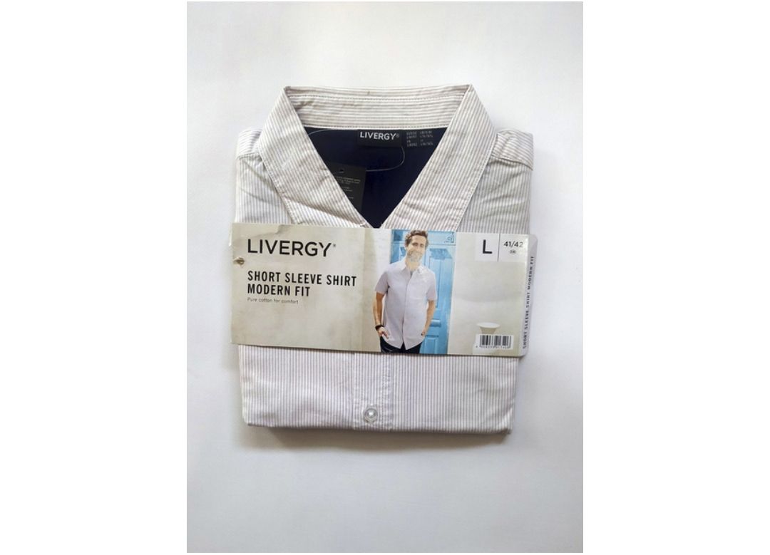 LIVERGY ® Swedish shirt in stripes BEIGE _2