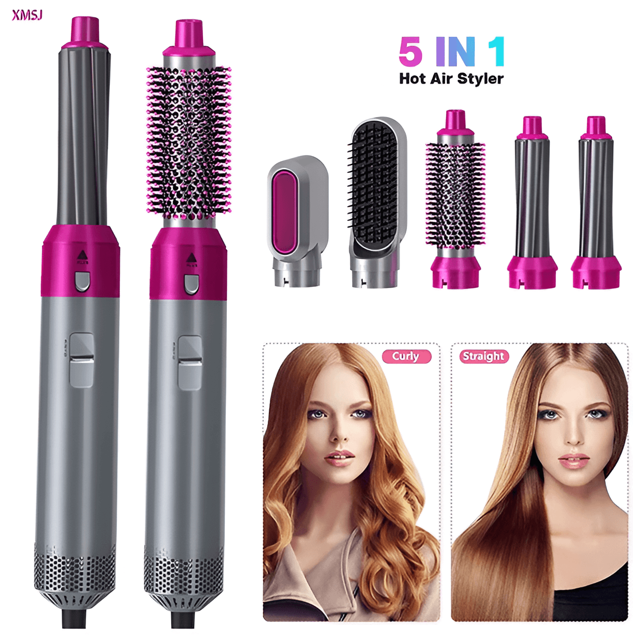 5 In 1 Hot Air Styler Hair Straightener_4