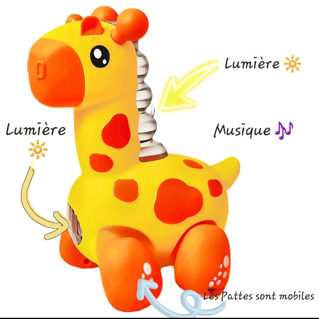 Jolie girafe avec musique et lumière Enfant  à partir de 6 mois+_2