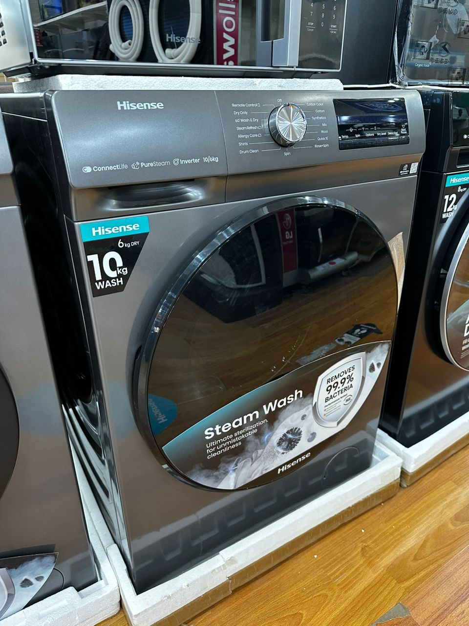 Hisense 10kg/6kg washer/dryer 2-in-1 front loader washing machine_0