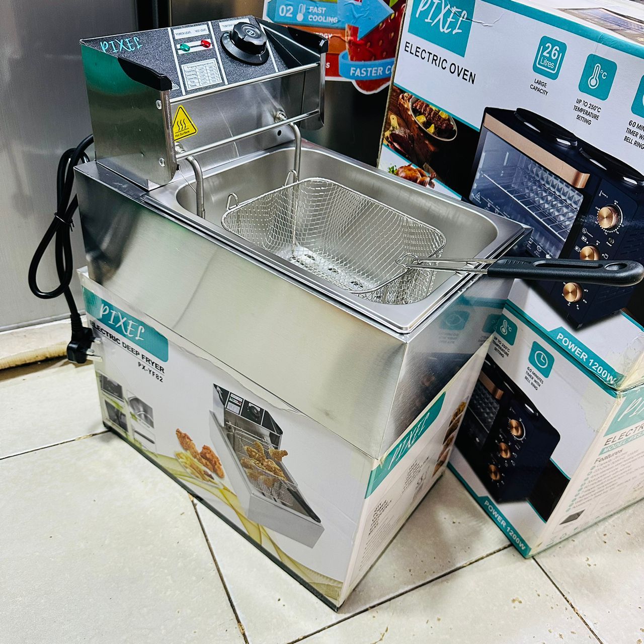 Pixel 6 litres single electric deep fryer _0