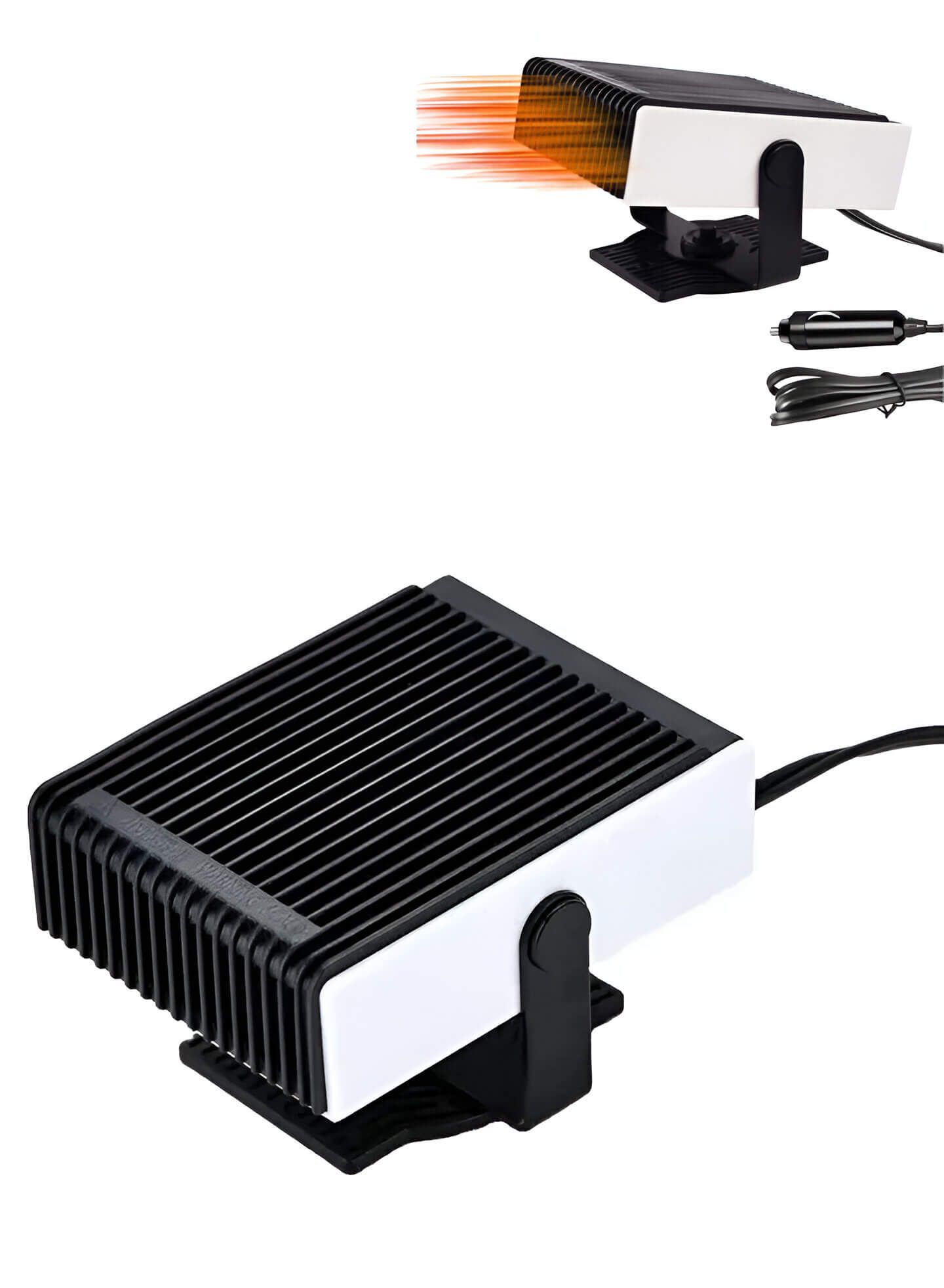 150W 12V 2-In-1 Car Heater & Fan Portable with Large Air Outlet, Low Noise, With 180° Rotation In 4 Directions_2