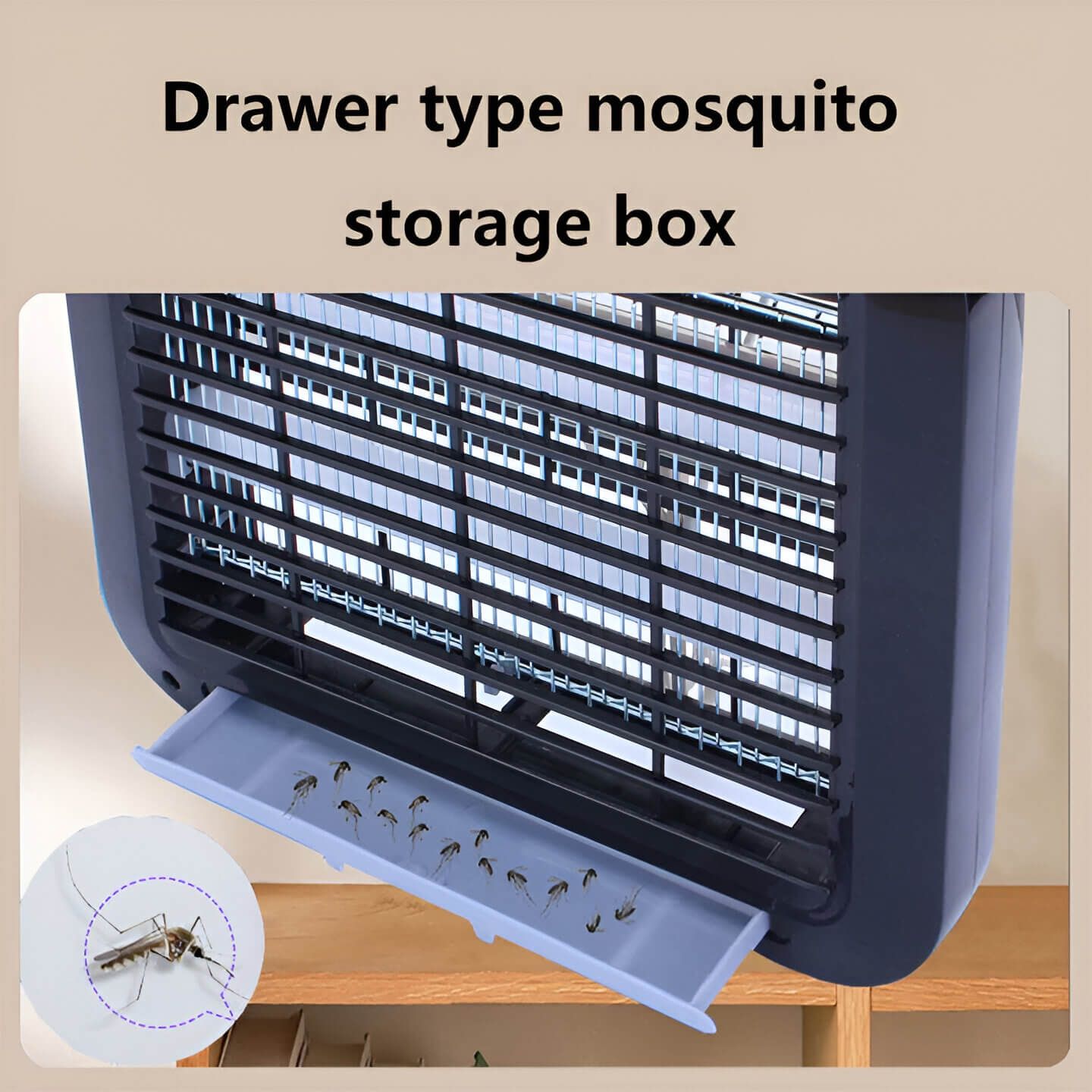 Mosquito Killer Lamp 8W 220V LED Electric Shock Bug Repeller_4