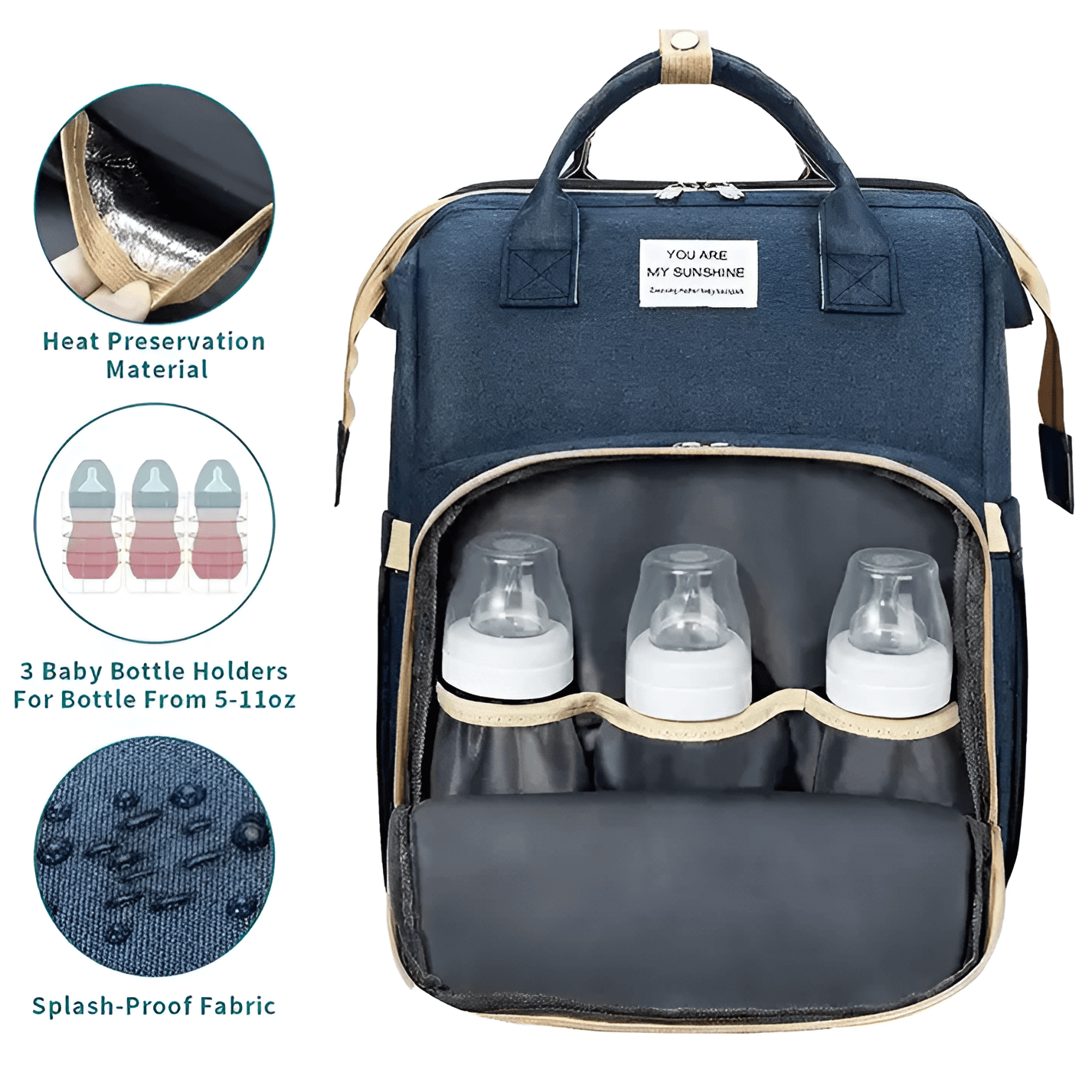 Multi-Functional Diaper Bag Backpack Travel Baby Nursing Bag Large Capacity Mommy Bag_3