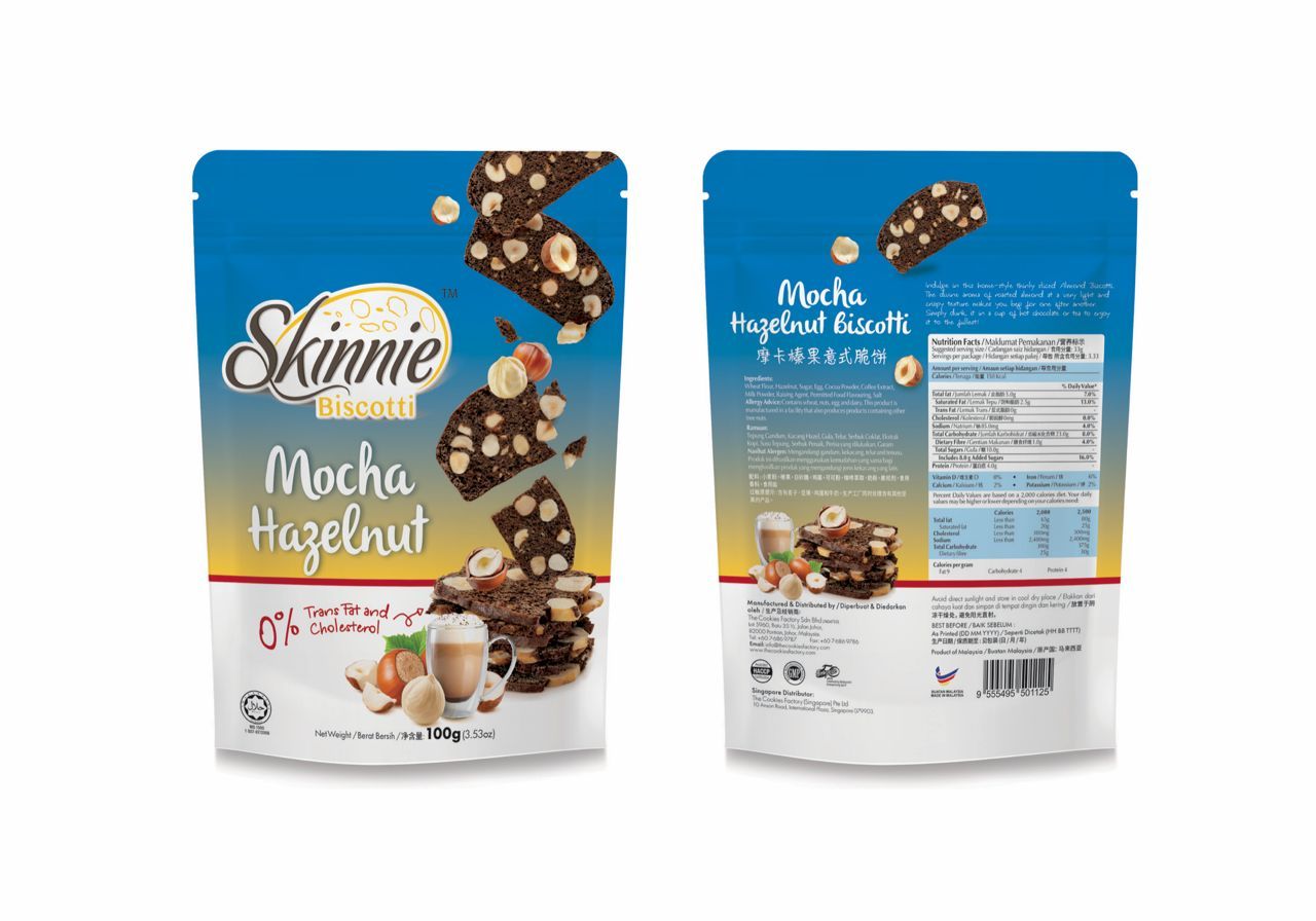 Skinnie Biscotti 100gram -  Mocha Hazelnut_0