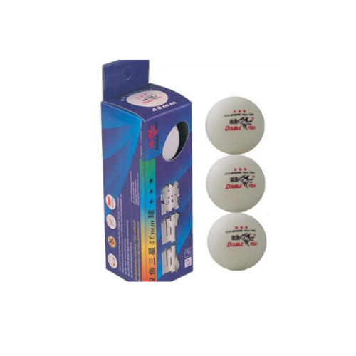 Table Tennis Ball Double Fish 3 Star  White_0