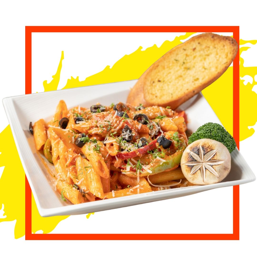 PENNEVEGETABLES ARABIATA PASTA معكرونه بيني اربياتا مع خضار_0