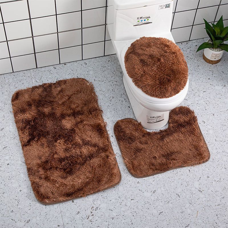  3 in 1 fluffy bathroom toilet mats(big size) _0