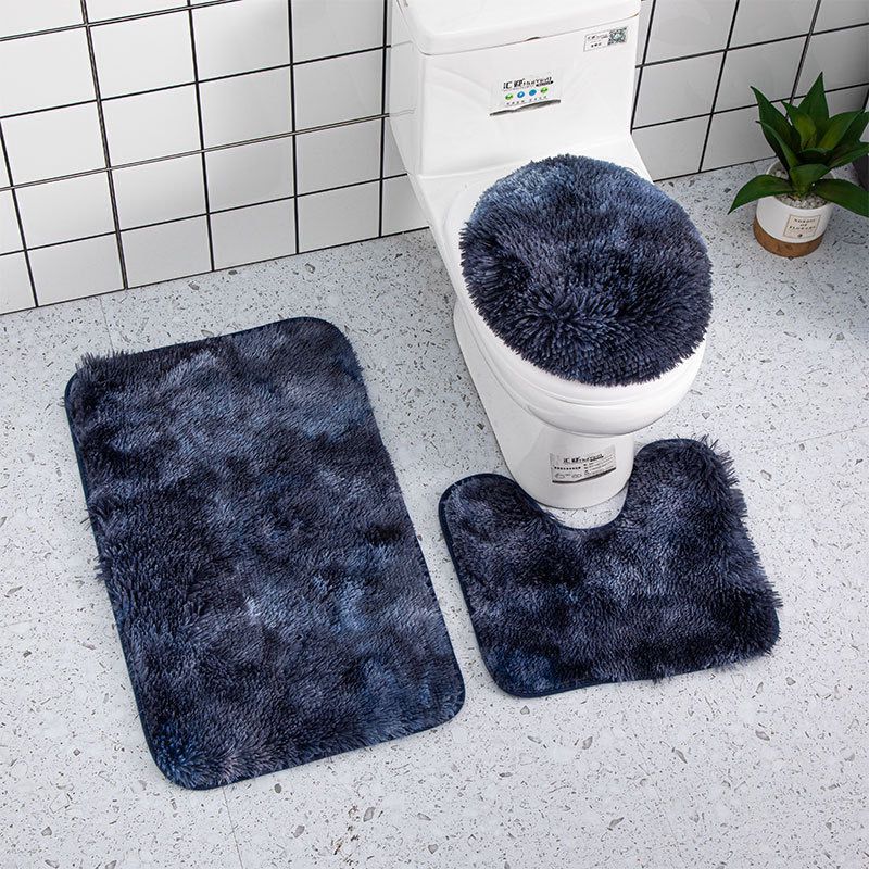 3 in 1 fluffy bathroom toilet mats(big size) _0