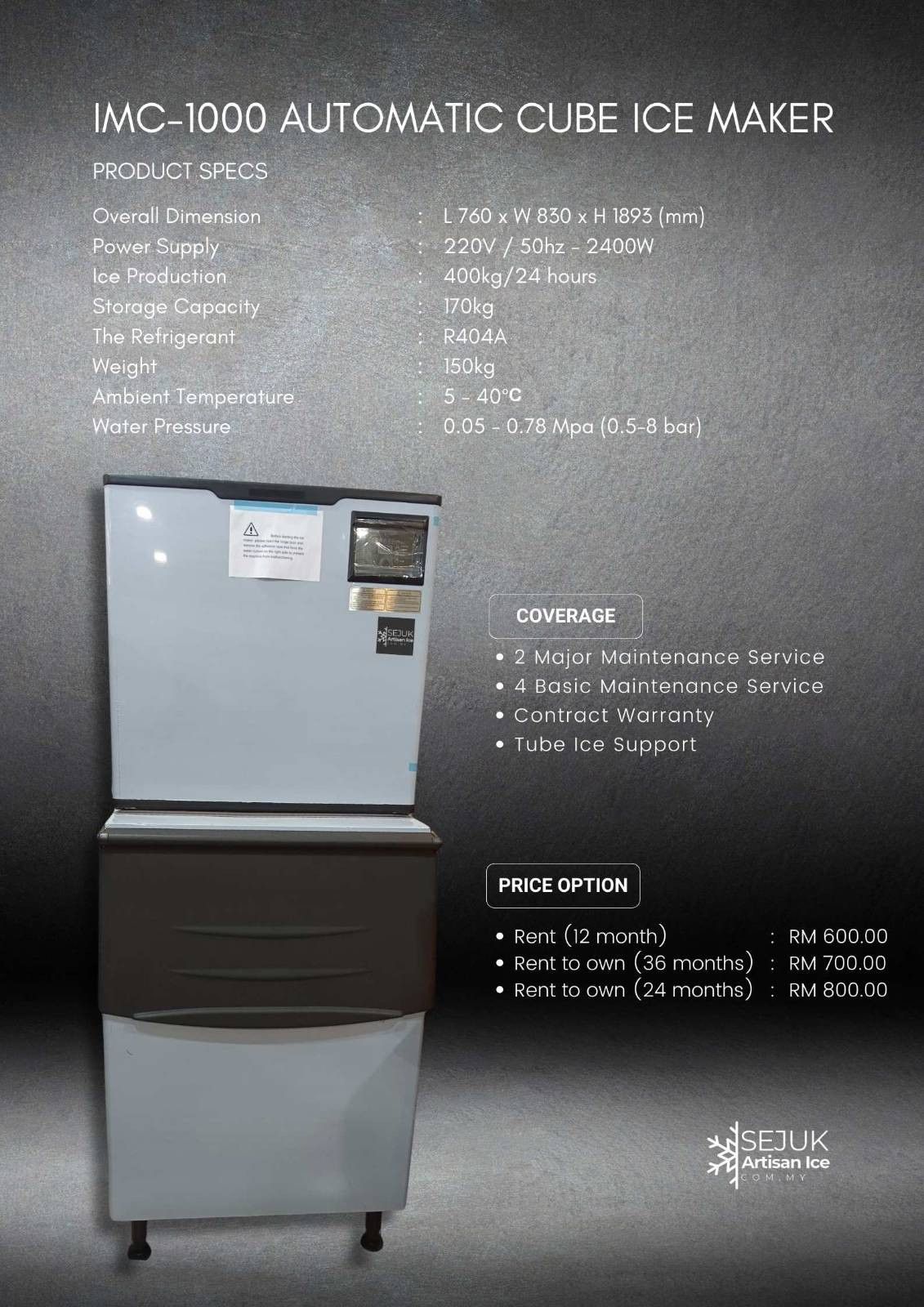 IMC-1000 automatic cube ice maker_0