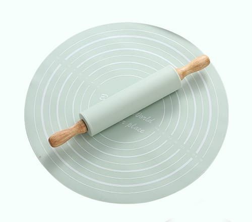 Silicone Baking Mat with  Rolling Pin Set_0