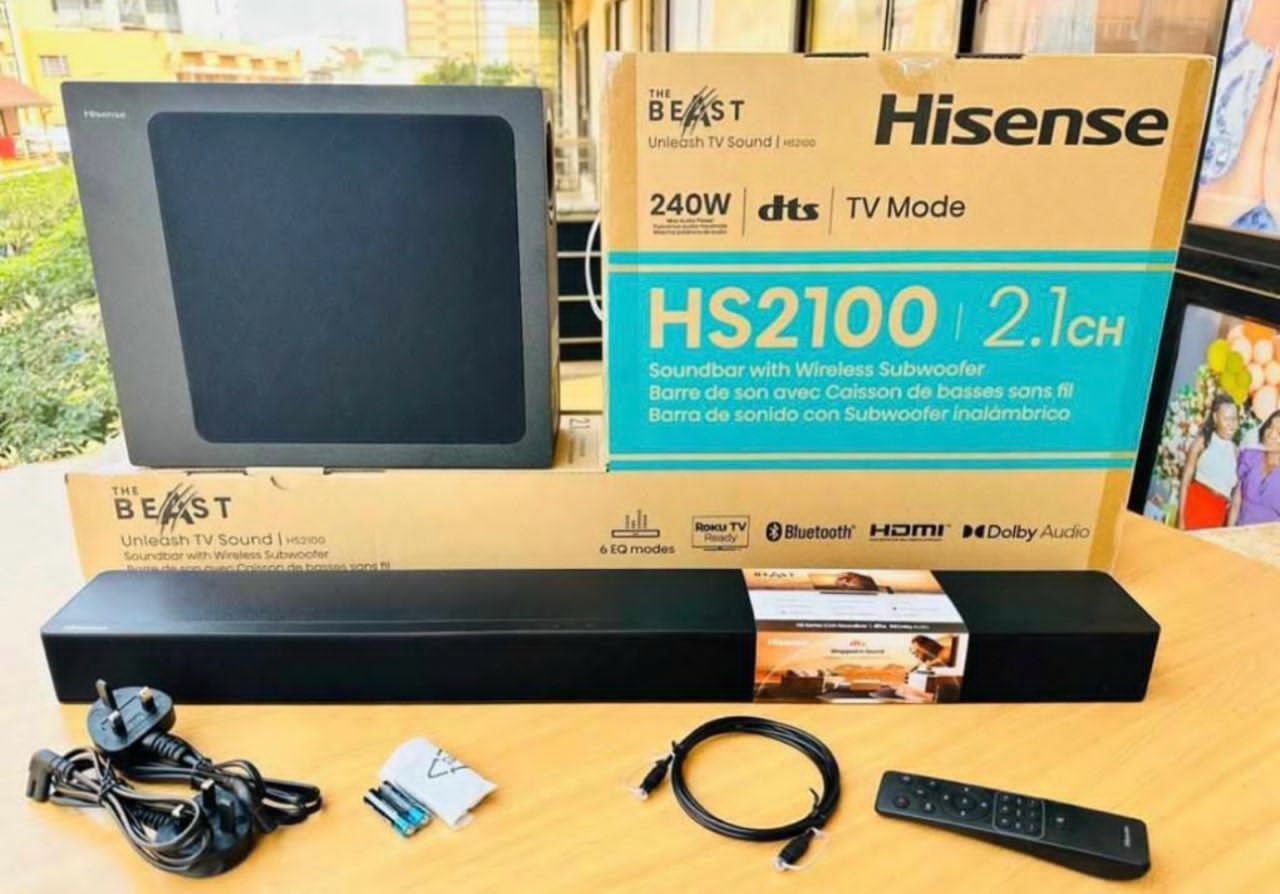 Hisense 2.1ch HS2100 wireless sound bar with wireless subwoofer "The Beast"_1