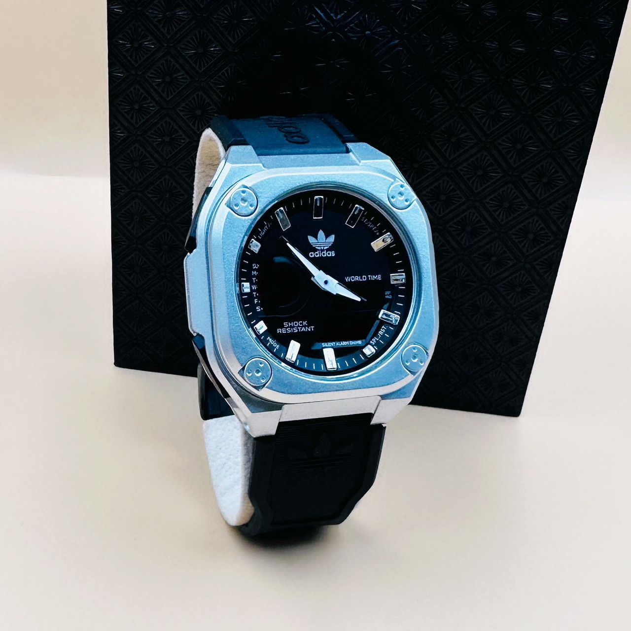 adidas Olive Resin Watch white & black_0