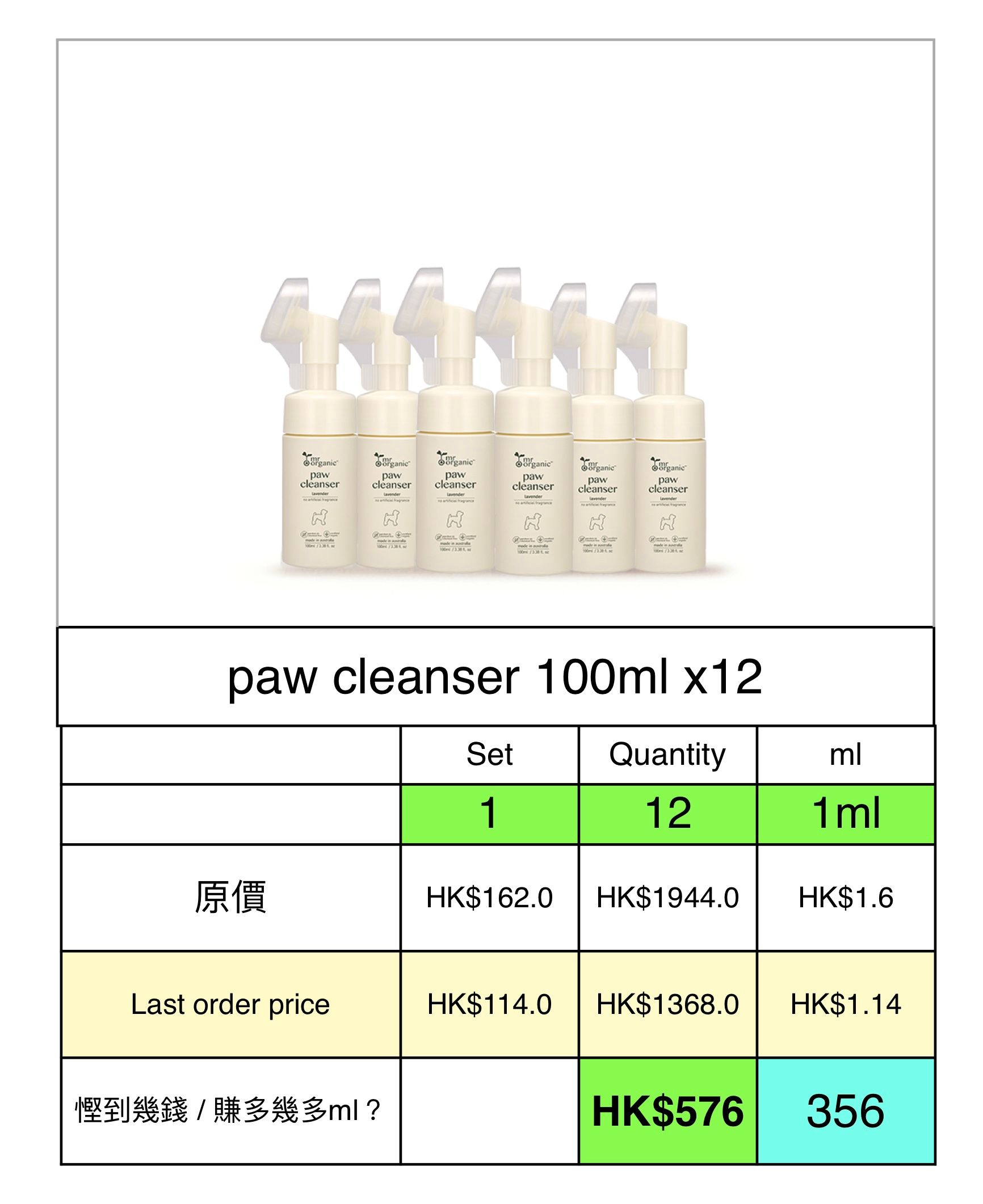  paw cleanser  100ml x12_1