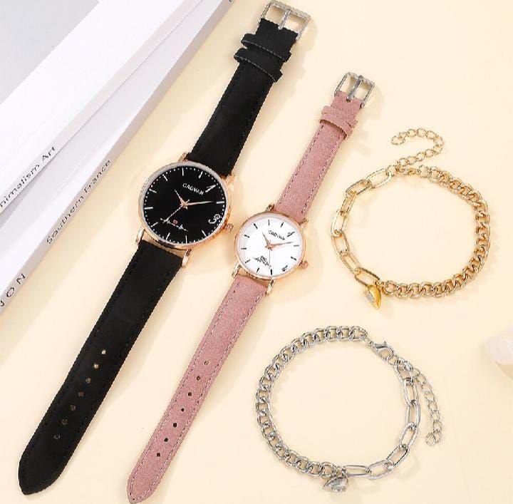 Couple watch set boys/ women watch and braslet _4