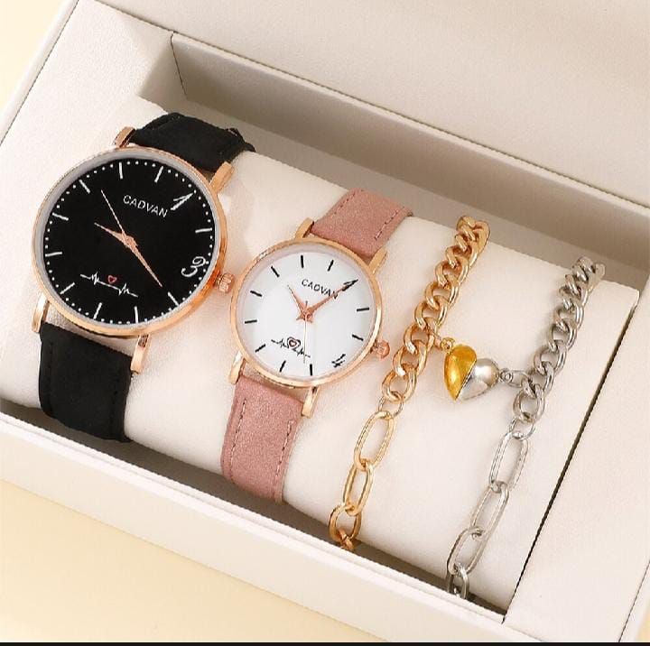 Couple watch set boys/ women watch and braslet _0
