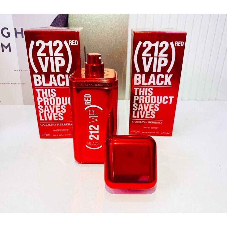 Carolina Herrera 212 VIP Black Red Edp Men 100ml Perfume (Limited Edition)_0