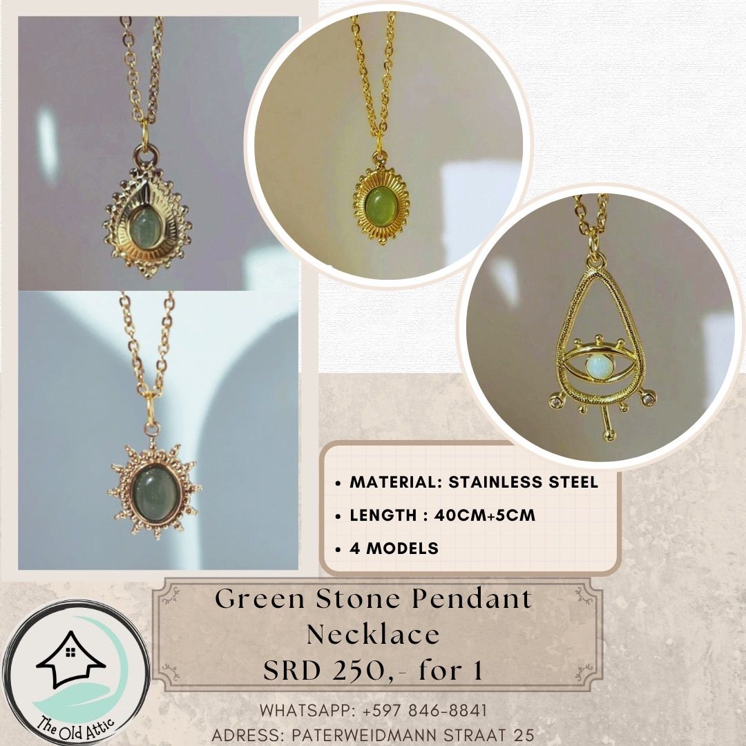 Green stone pendant _0