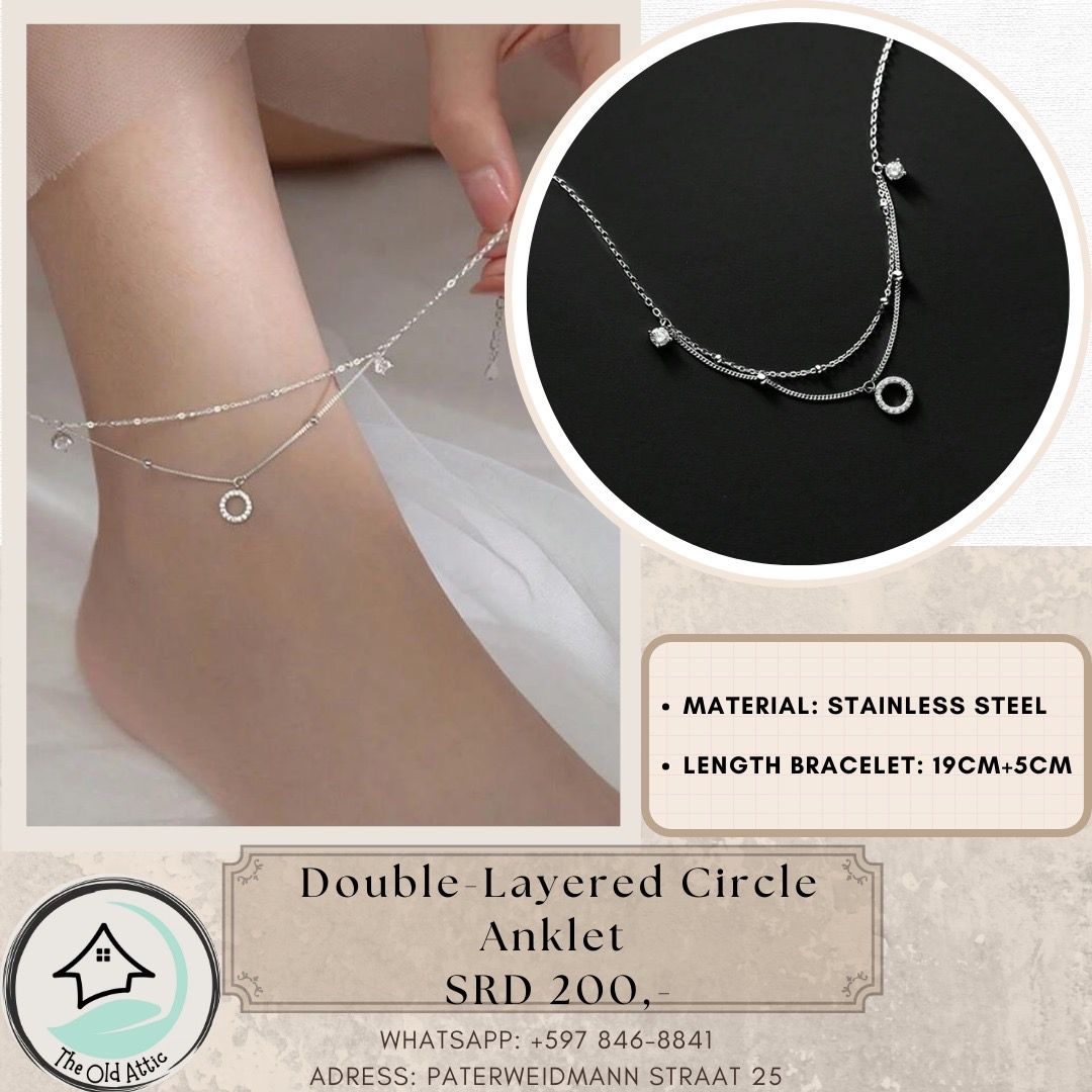 Double layered circle anklet _0