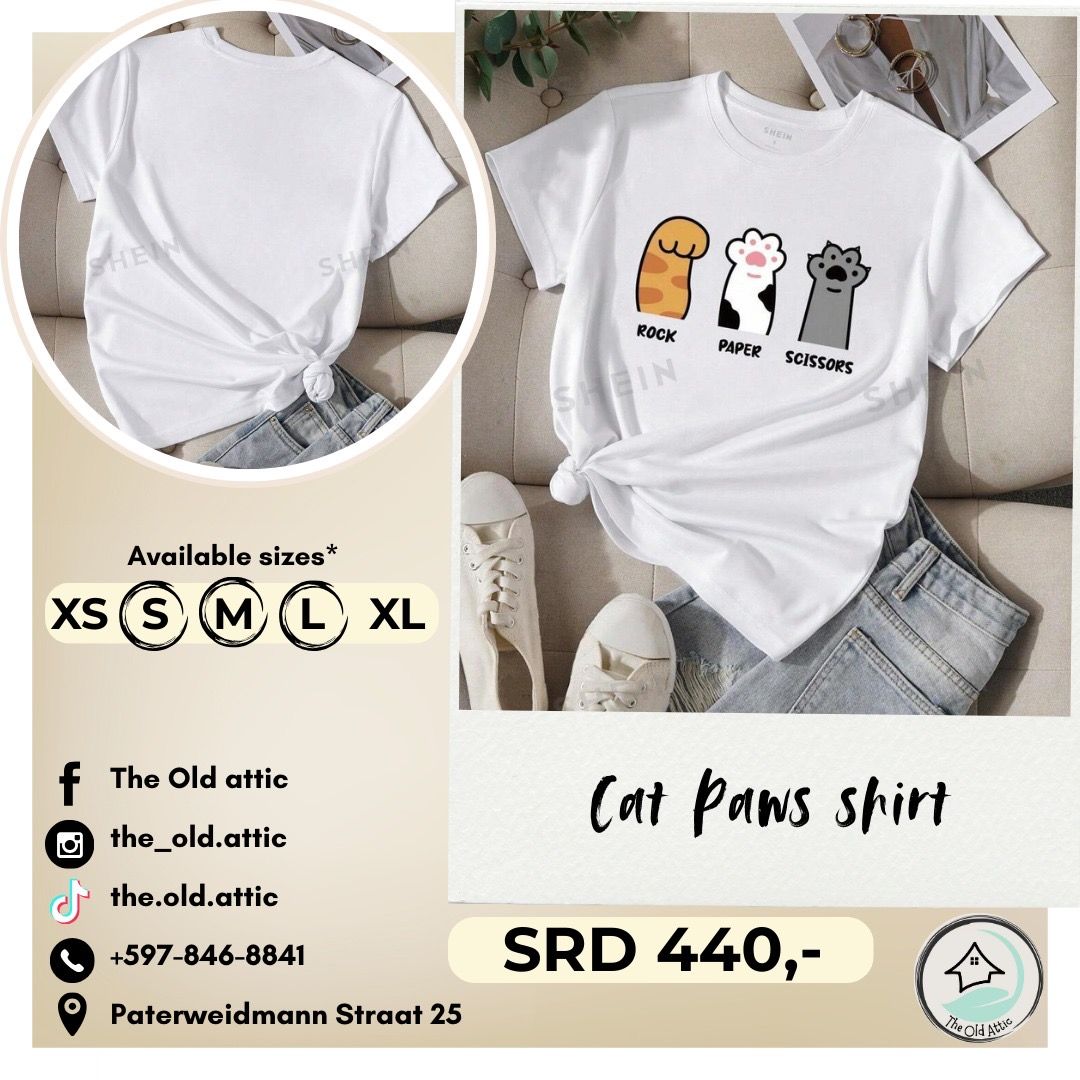 cat paws shirt _0