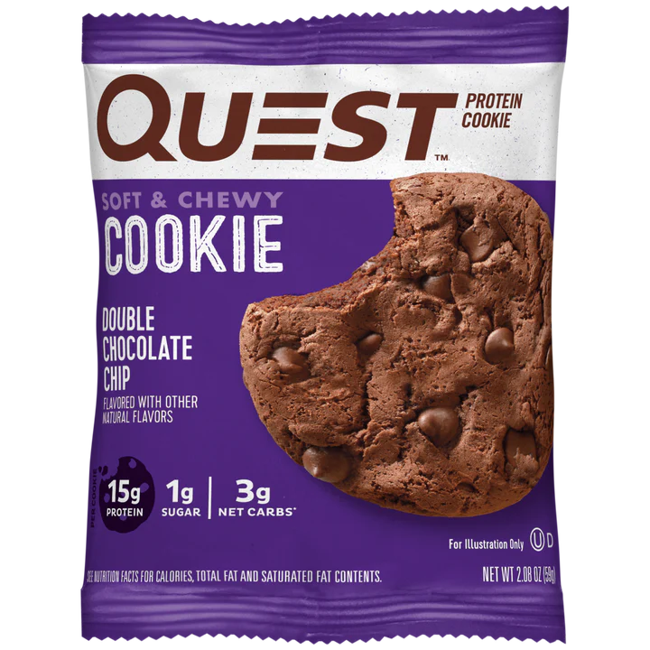 QUEST Double Chocolate Chip Protein Cookie_0