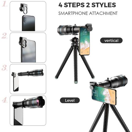 APEXEL CLASSIC MOBILE SUPER 60X SMARTPHONE TELEPHOTO LENS KITS_2