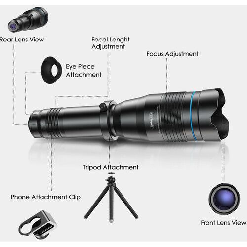 APEXEL CLASSIC MOBILE SUPER 60X SMARTPHONE TELEPHOTO LENS KITS_3