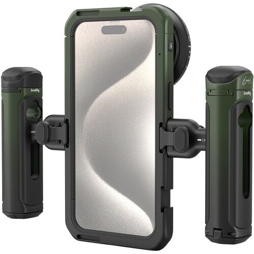 SMALLRIG DUAL HANDHELD PHONE CAGE KIT FOR IPHONE 15 PRO MAX_3