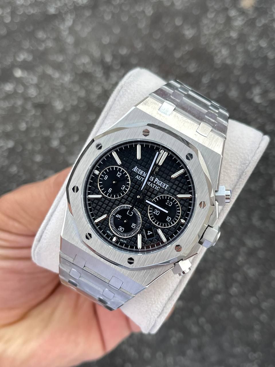 2024 Black Dıal Ap Royal Oak Steel_0