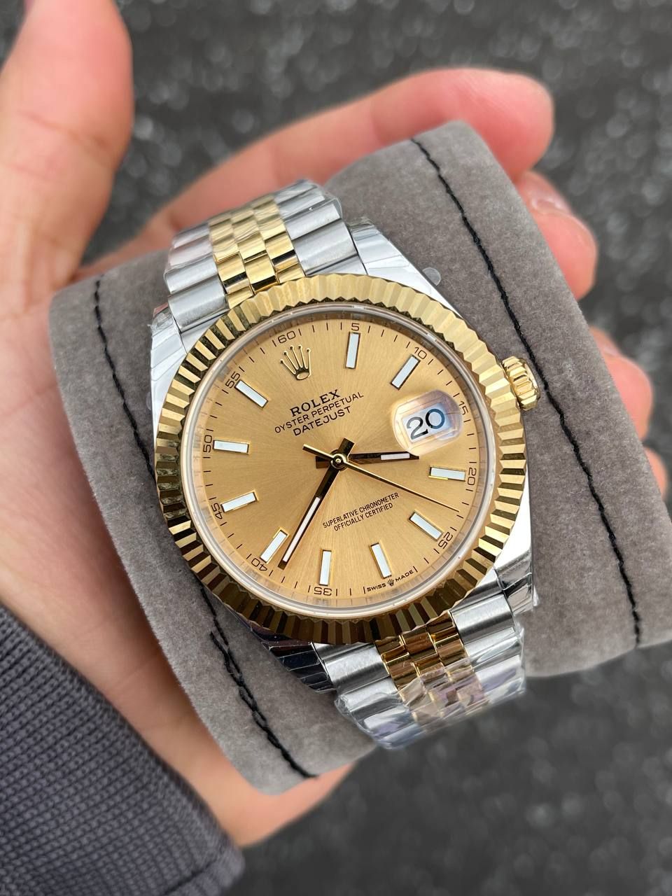 2024 SWISS TWO TONE GOLD DIAL DATEJUST_0