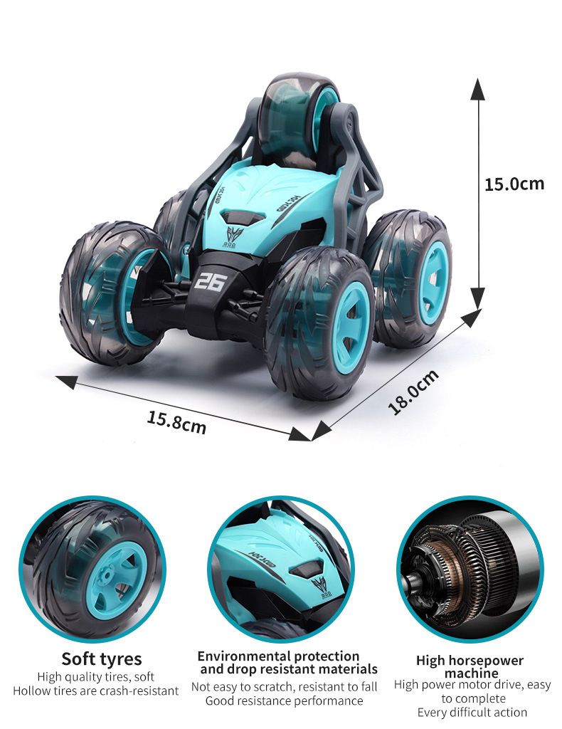 Voiture Télécommandée Cascadeuse 360° à 5 roues _2