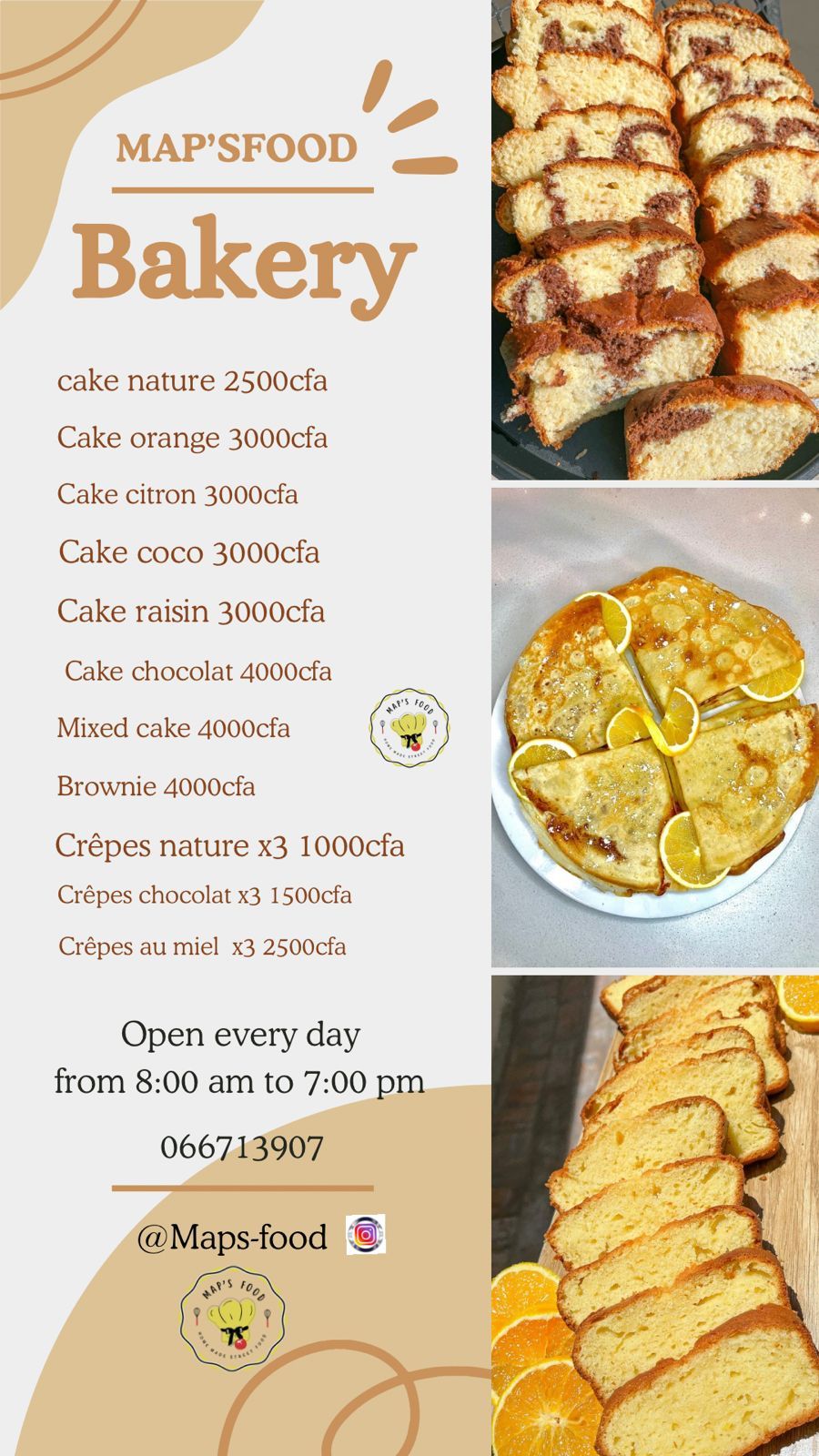 Cake Orange/Citron/Coco/Raisin_0