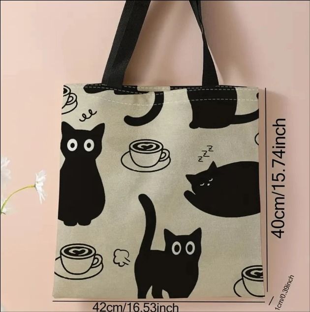 Cat Pattern Tote_1