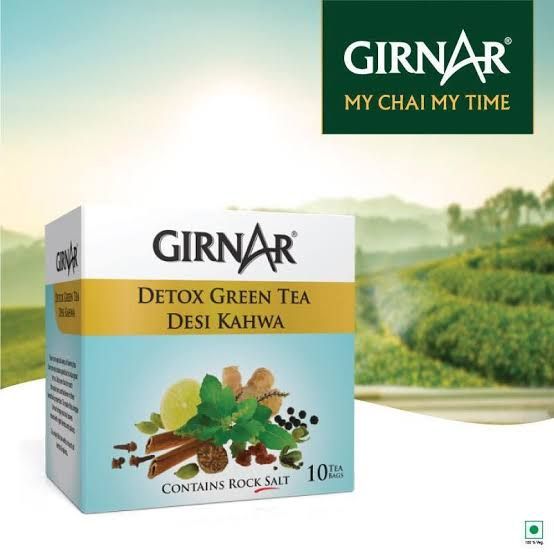 Girnar Detox Desi Kahwa 10 Tea Bags Box_0