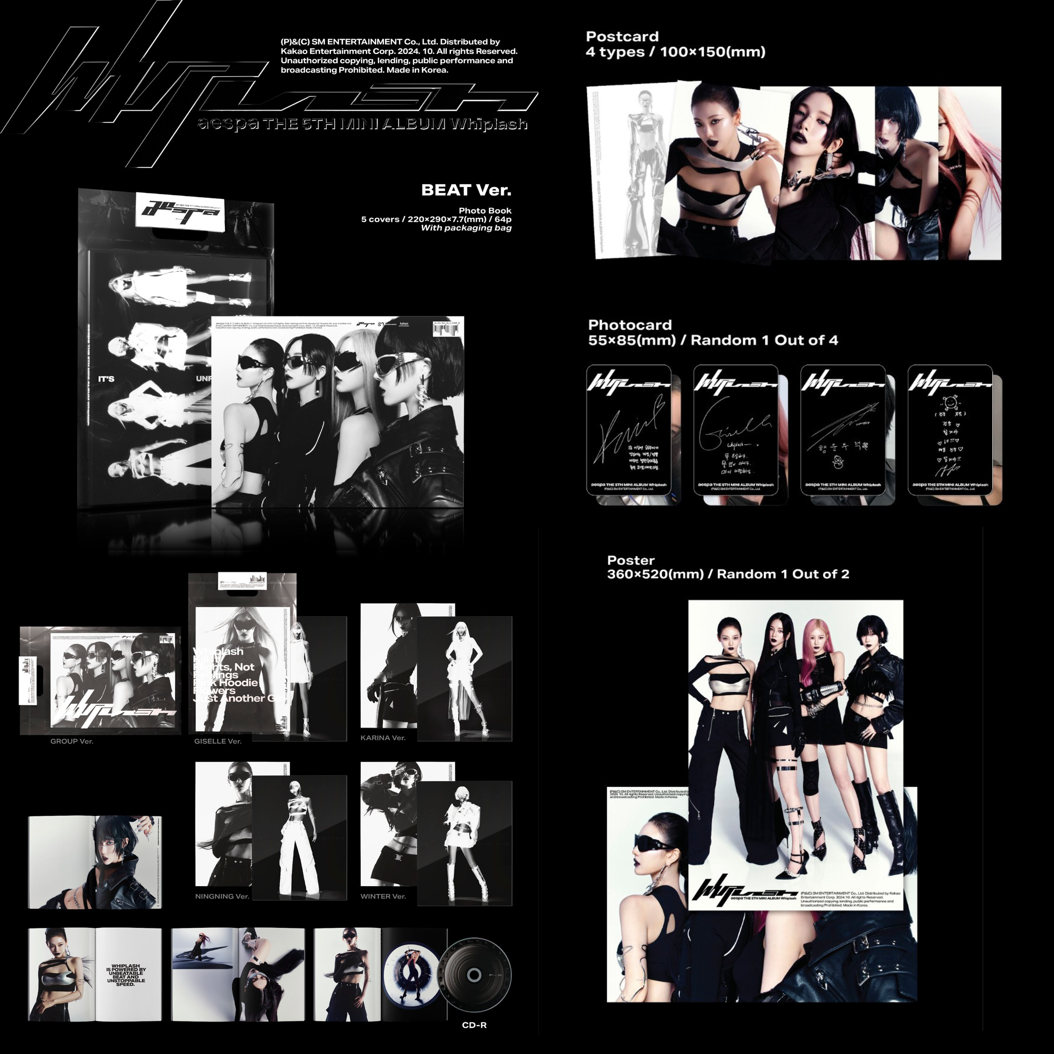 Aespa 5th Mini Album [Whiplash] Beat / Speed Ver / SMini_0